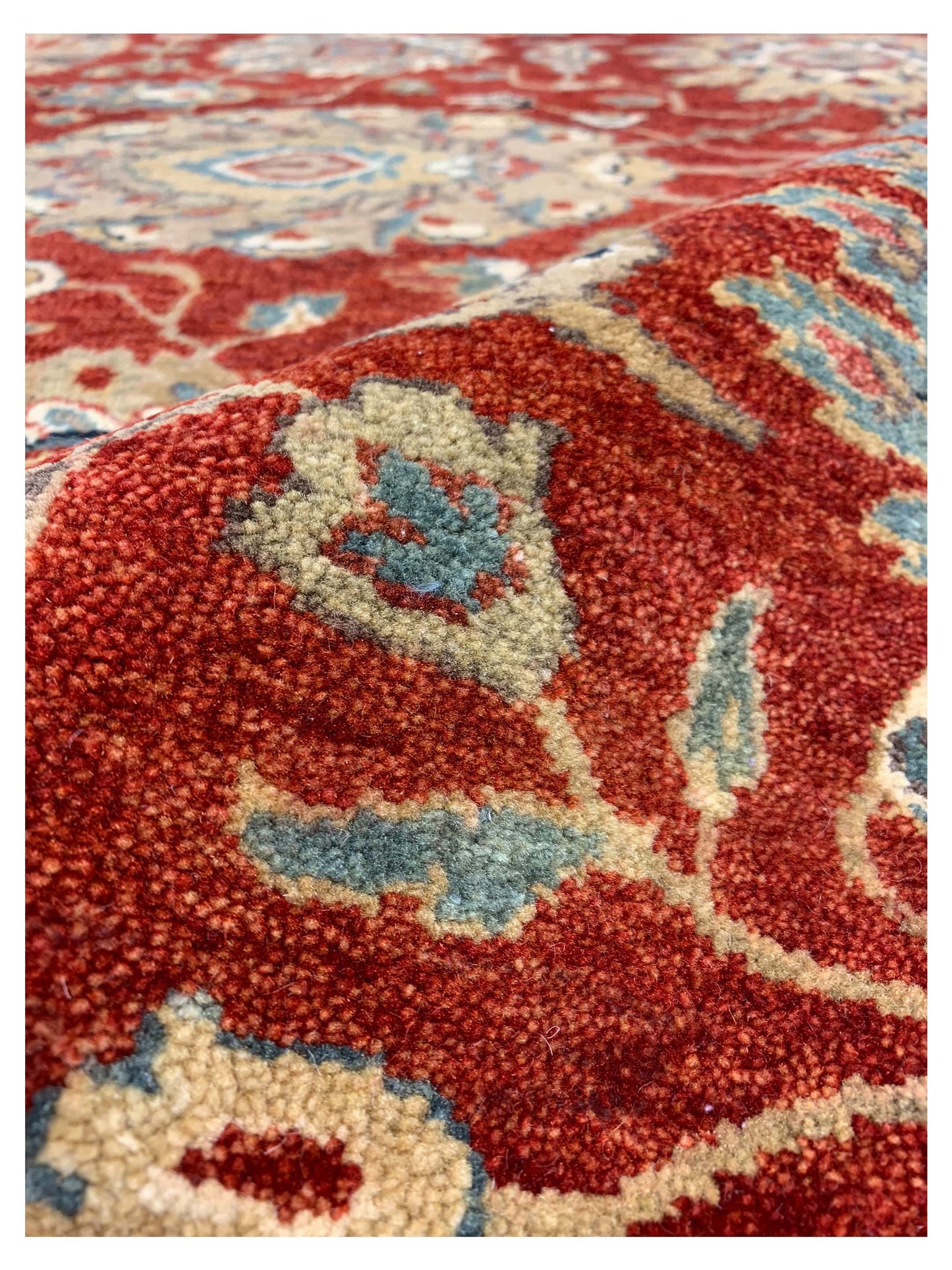 Artisan Anna  Red Ivory Traditional Knotted Rug