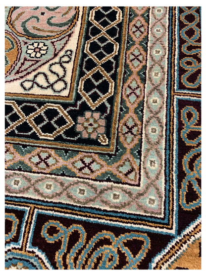 Artisan Jessica Black Multi Traditional Knotted Rug - Rugs - Artisan - Atlanta Designer Rugs