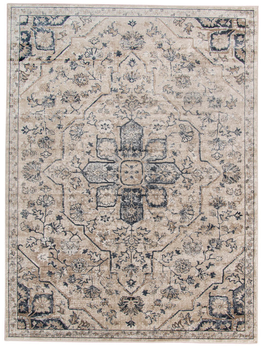 Limited Paget PO-301 IVORY Traditional Machinemade Rug