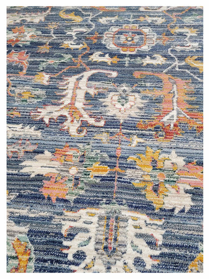 Artisan Bellisimo  Blue Ivory Traditional Machinemade Rug