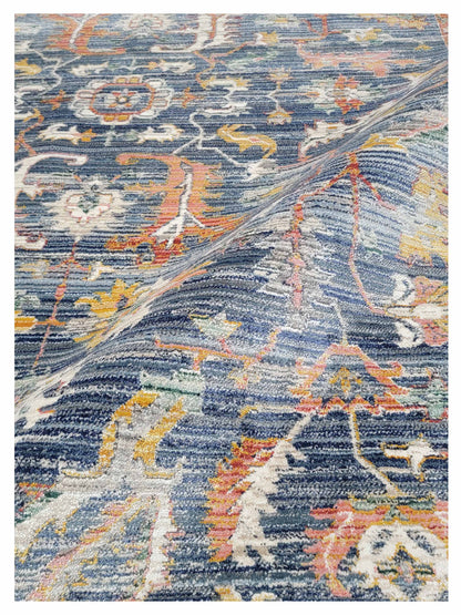 Artisan Bellisimo  Blue Ivory Traditional Machinemade Rug