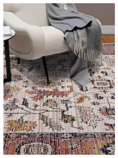 Artisan Bellisimo Ivory Red Traditional Machinemade Rug - Rugs - Artisan - Atlanta Designer Rugs