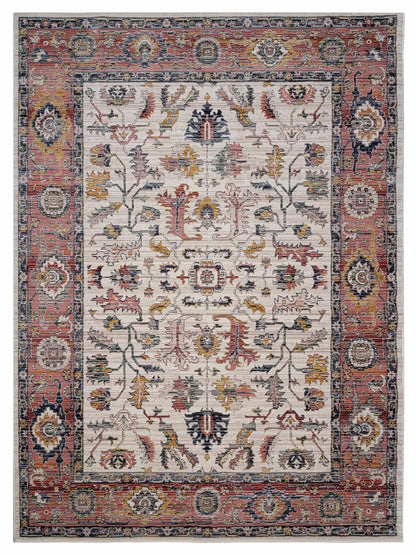 Artisan Bellisimo Ivory Red Traditional Machinemade Rug - Rugs - Artisan - Atlanta Designer Rugs