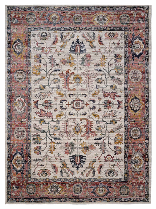 Artisan Bellisimo Ivory Red Traditional Machinemade Rug - Rugs - Artisan - Atlanta Designer Rugs