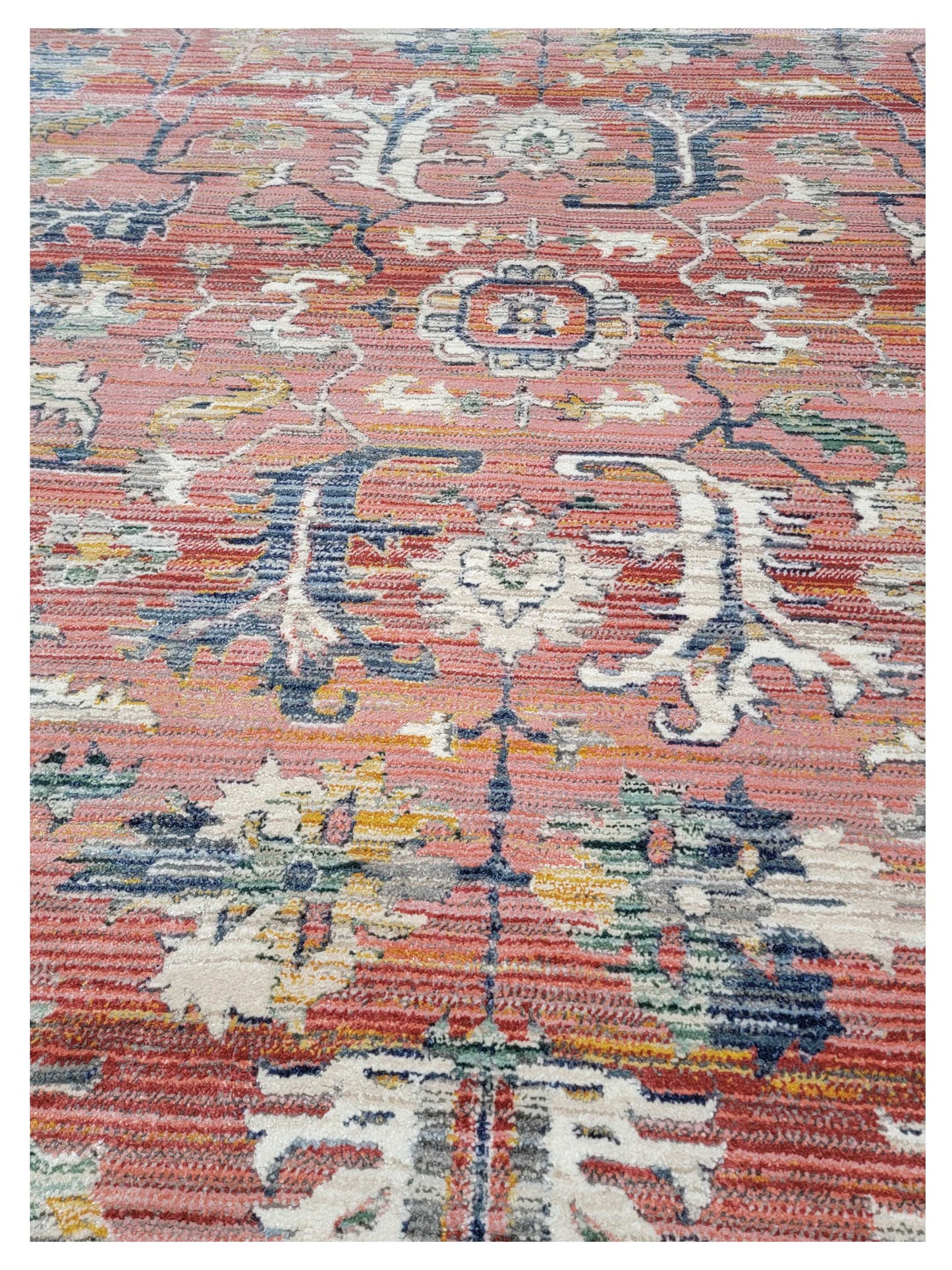 Artisan Bellisimo Red Blue Traditional Machinemade Rug