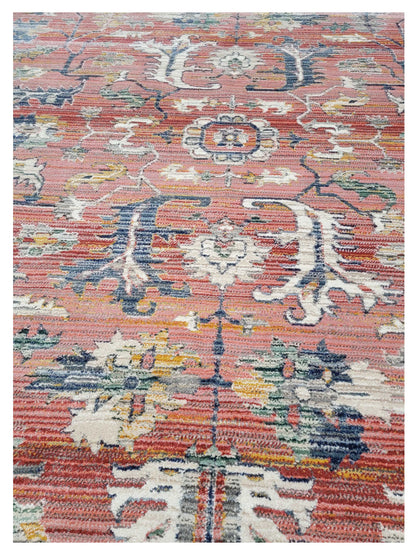 Artisan Bellisimo Red Blue Traditional Machinemade Rug