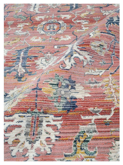 Artisan Bellisimo Red Blue Traditional Machinemade Rug