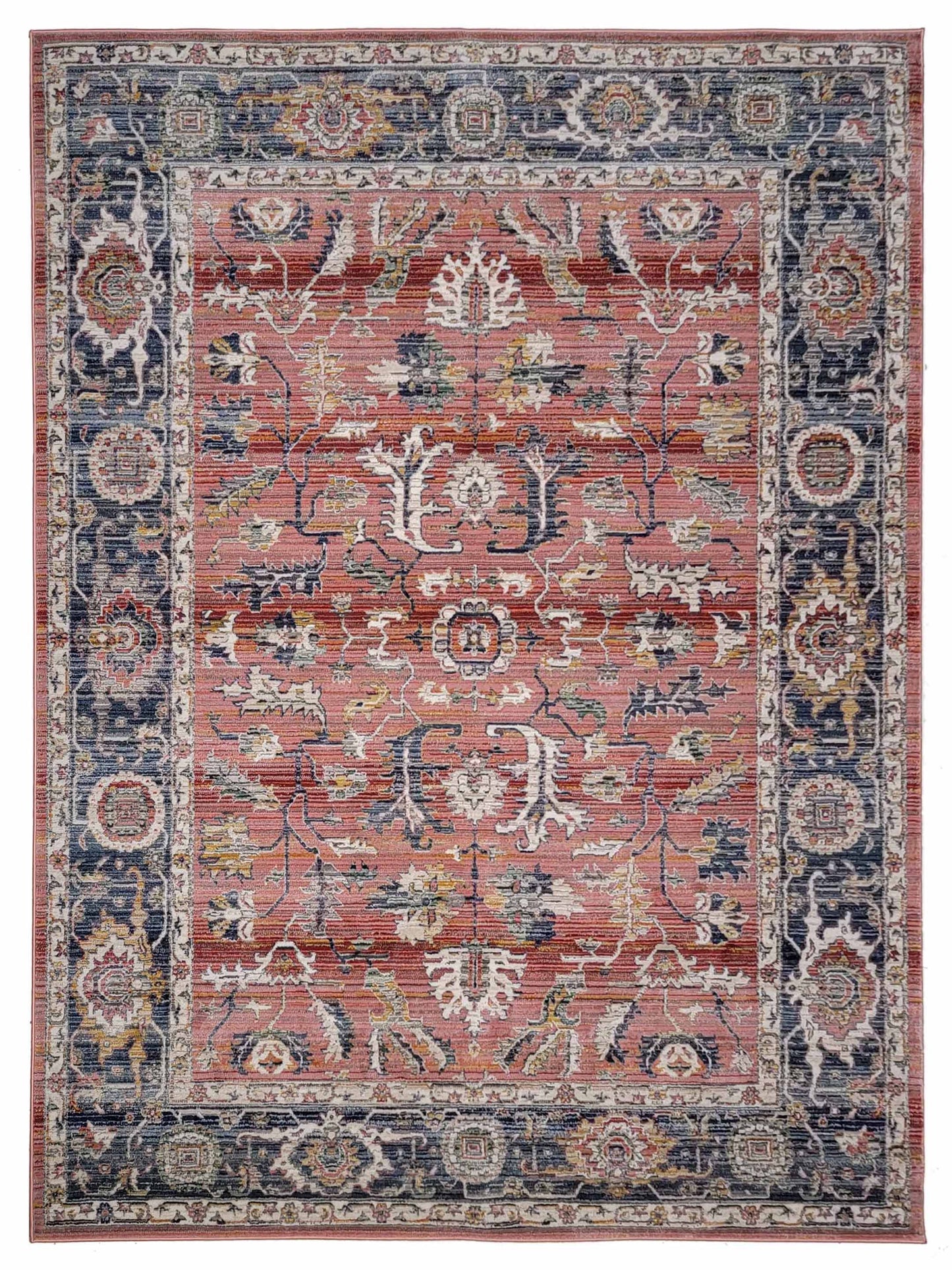 Artisan Bellisimo Red Blue Traditional Machinemade Rug