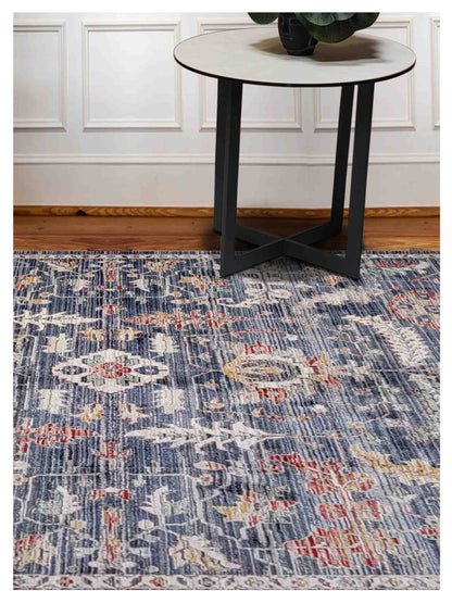 Artisan Bellisimo Blue Blue Traditional Machinemade Rug - Rugs - Artisan - Atlanta Designer Rugs