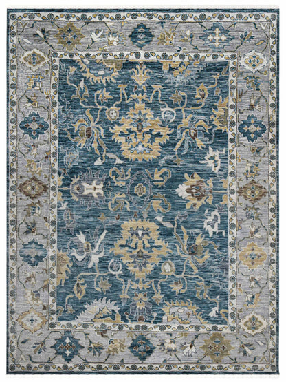 Limited BALLINA BA - 440 PEACOCK LIGHT GRAY Traditional Knotted Rug - Rugs - Limited - Atlanta Designer Rugs