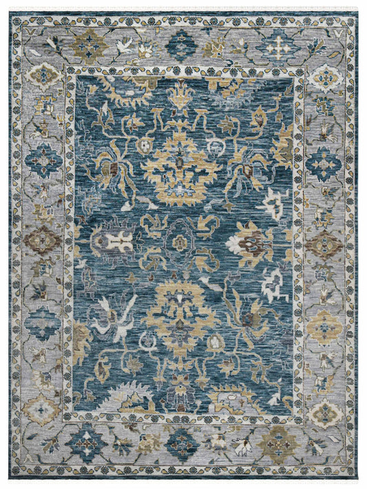 Limited BALLINA BA - 440 PEACOCK LIGHT GRAY Traditional Knotted Rug - Rugs - Limited - Atlanta Designer Rugs
