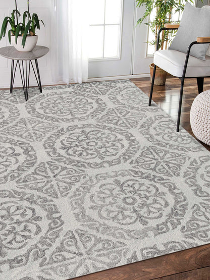 Limited BOWEN BO - 622 WHITE IVORY Transitional Tufted Rug - Rugs - Limited - Atlanta Designer Rugs