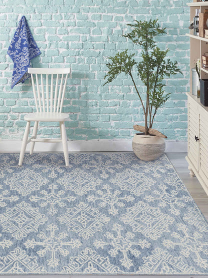 Limited BOWEN BO - 635 SKY BLUE Transitional Tufted Rug - Rugs - Limited - Atlanta Designer Rugs