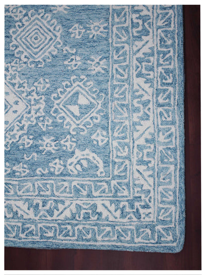 Limited BOWEN BO - 664 TEAL BLAZE Traditional Tufted Rug - Rugs - Limited - Atlanta Designer Rugs