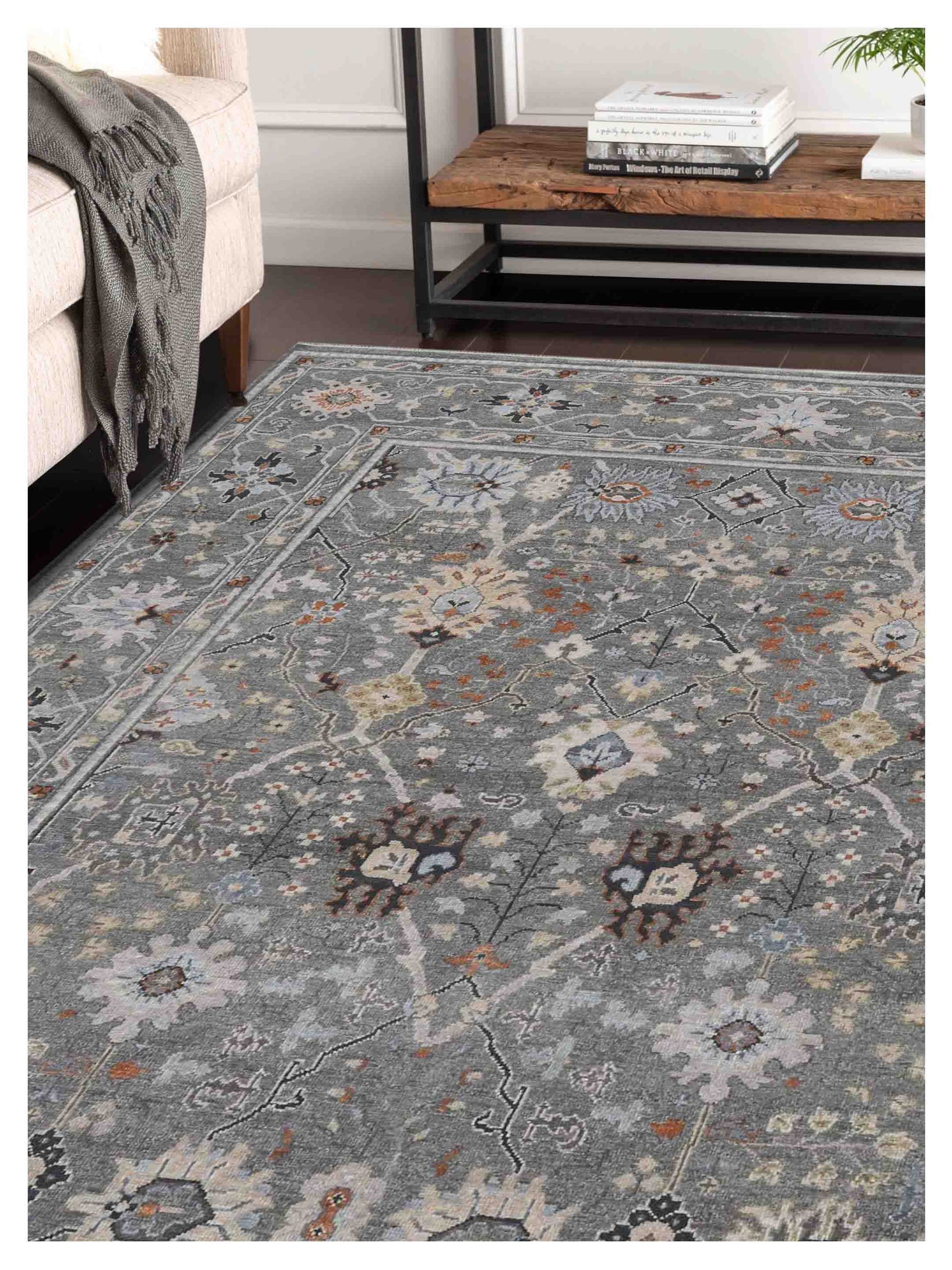 Limited Bailee BNS-150 SANTAS GRAY Traditional Knotted Rugs