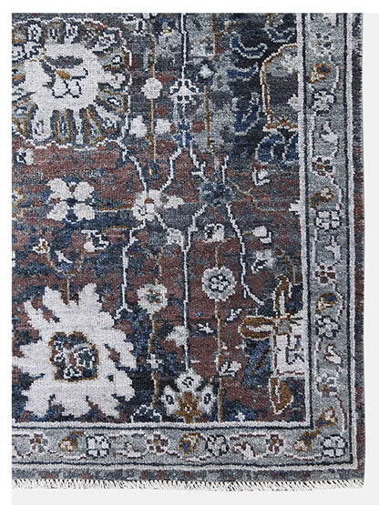 Limited Bailee BNS-310 CHARCOAL GRAY Traditional Knotted Rugs