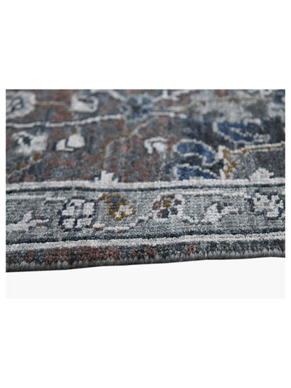 Limited Bailee BNS-310 CHARCOAL GRAY Traditional Knotted Rugs