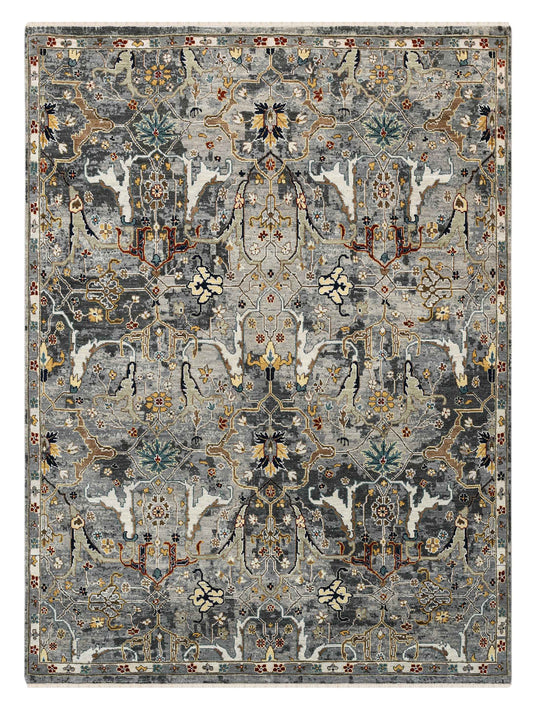Limited Bailee BNS-430 DEEP SILVER Traditional Knotted Rug