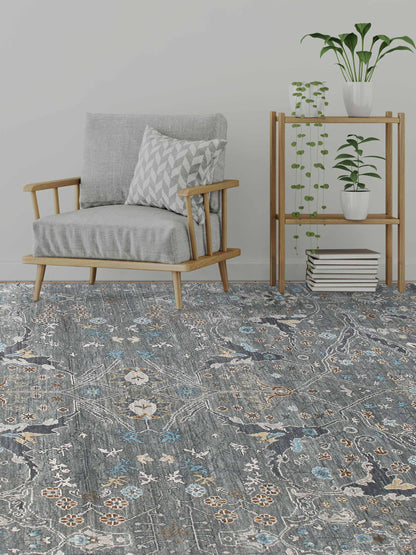 Limited Bailee BNS-500 SANTAS GRAY Traditional Knotted Rugs