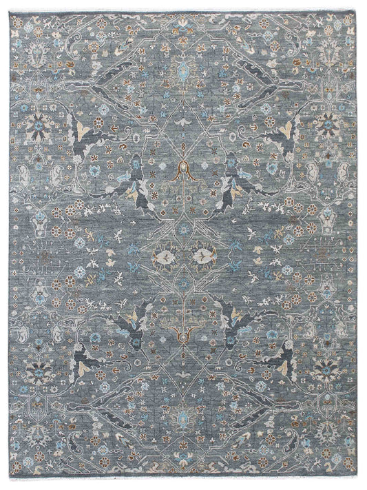 Limited Bailee BNS-500 SANTAS GRAY Traditional Knotted Rug