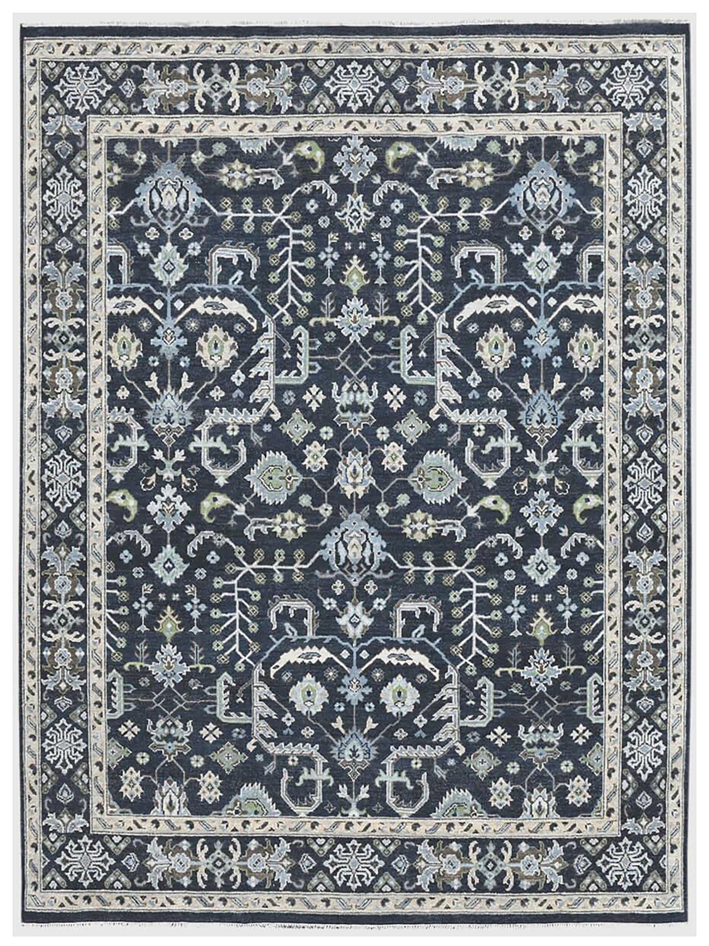 Limited Bailee BNS-900 BLUE SAPPHIRE Traditional Knotted Rug