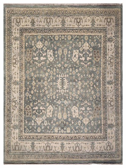 Artisan Bazaar Lt.Blue Beige Traditional Knotted Rug - Rugs - Artisan - Atlanta Designer Rugs