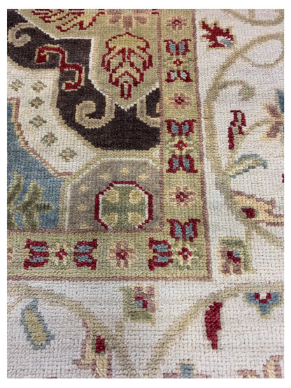 Artisan Cameron Charcoal Ivory Traditional Knotted Rug - Rugs - Artisan - Atlanta Designer Rugs