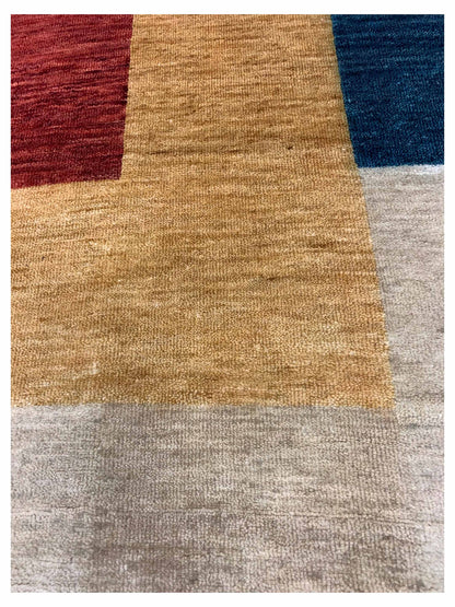 Artisan Lorraine Red Multi Modern Knotted Rug - Rugs - Artisan - Atlanta Designer Rugs