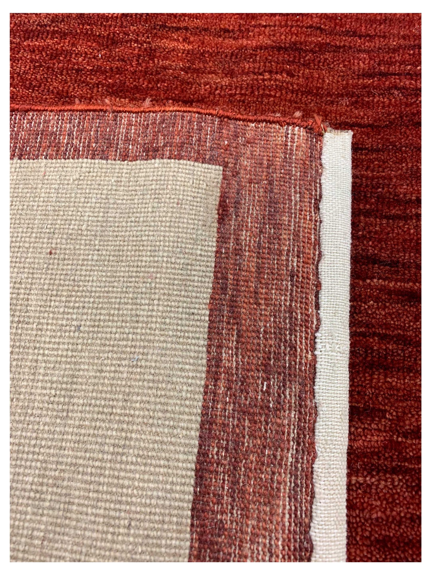 Artisan Lorraine  Red Multi Modern Knotted Rug