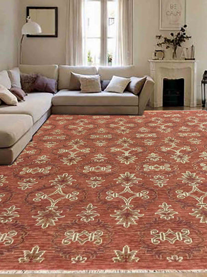 Artisan Uma  Orange  Transitional Knotted Rug