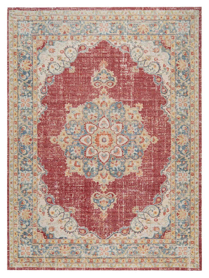 Limited Odeya OR - 807 BURGUNDY RED TEAL Traditional Machinemade Rug - Rugs - Limited - Atlanta Designer Rugs