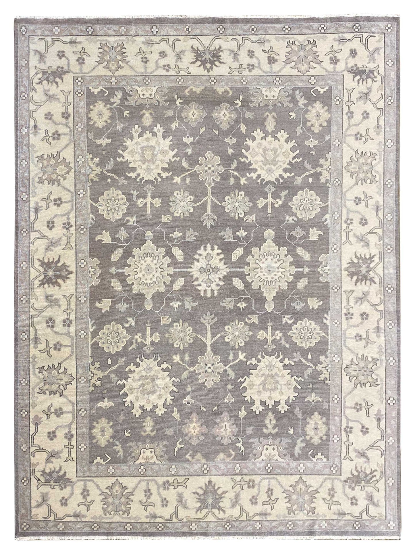 Artisan Emma OK-517 Pewter Traditional Knotted Rug