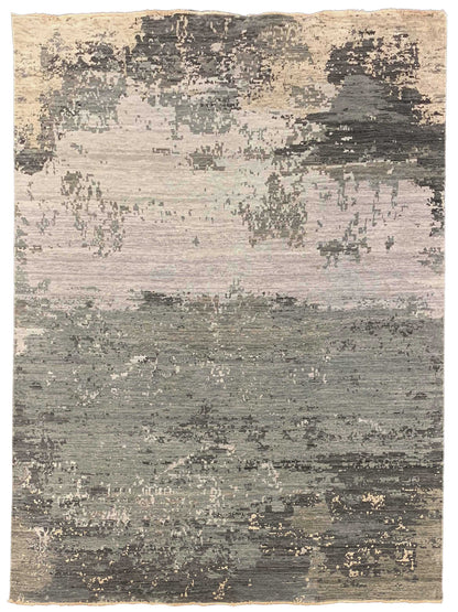 Artisan Adele Platinum Transitional Knotted Rug - Rugs - Artisan - Atlanta Designer Rugs