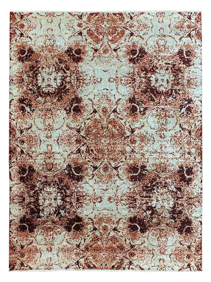 Artisan Reese Red Oxide Transitional Knotted Rug - Rugs - Artisan - Atlanta Designer Rugs