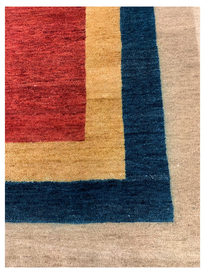 Artisan Lorraine Red Multi Modern Knotted Rug - Rugs - Artisan - Atlanta Designer Rugs