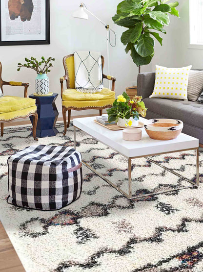 Limited Denise DS-102 IVORY Modern Woven Rugs