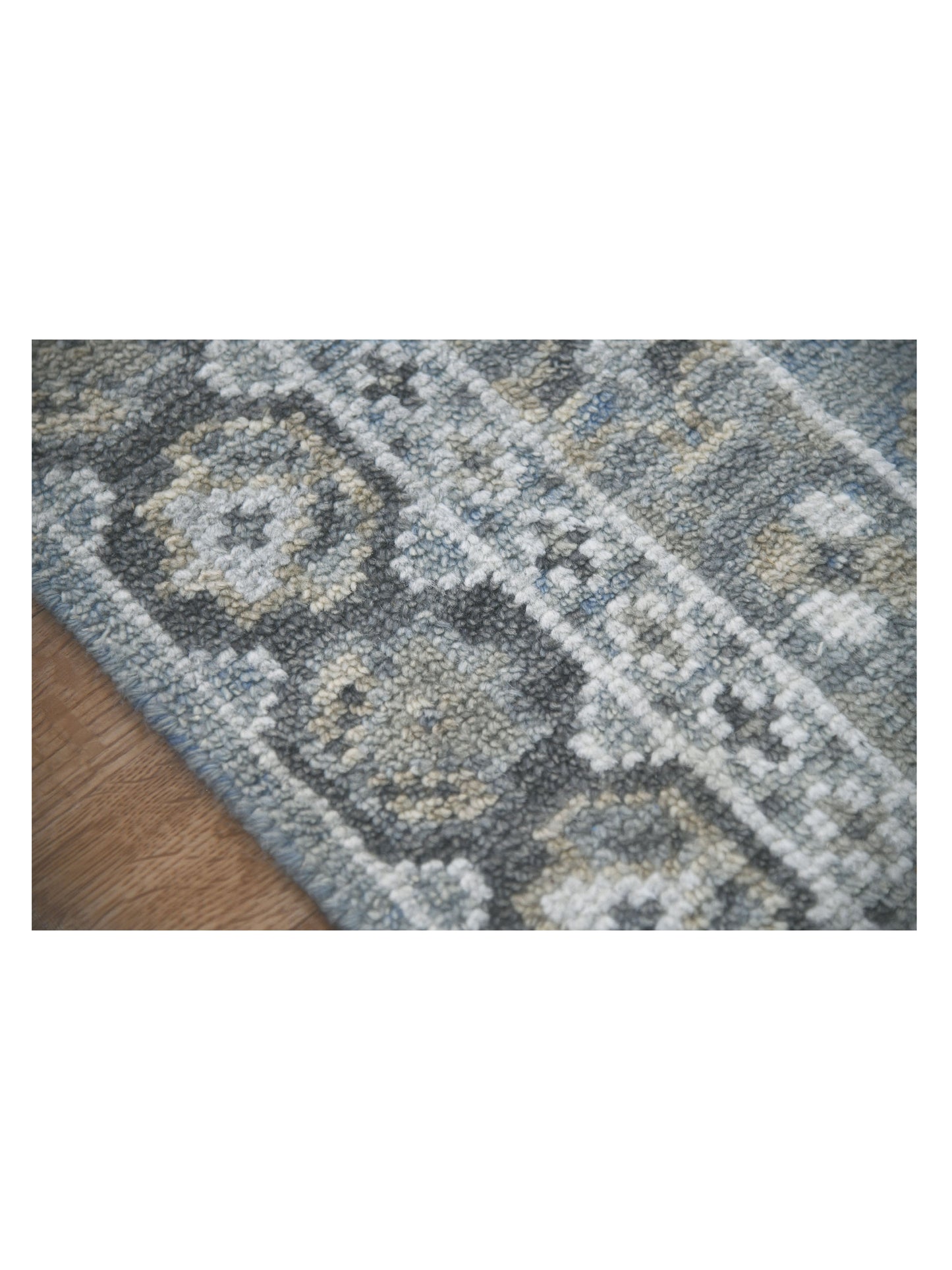 Limited DERBY DE-153 SKY BLUE Traditional Knotted Rug