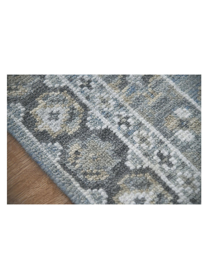 Limited DERBY DE-153 SKY BLUE Traditional Knotted Rug