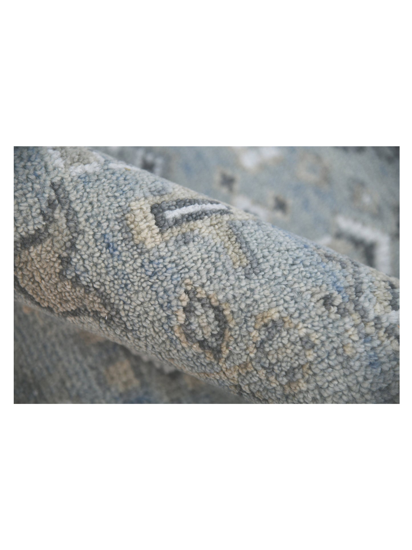 Limited DERBY DE-153 SKY BLUE Traditional Knotted Rug