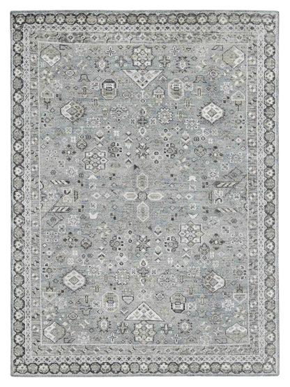 Limited DERBY DE-153 SKY BLUE Traditional Knotted Rug