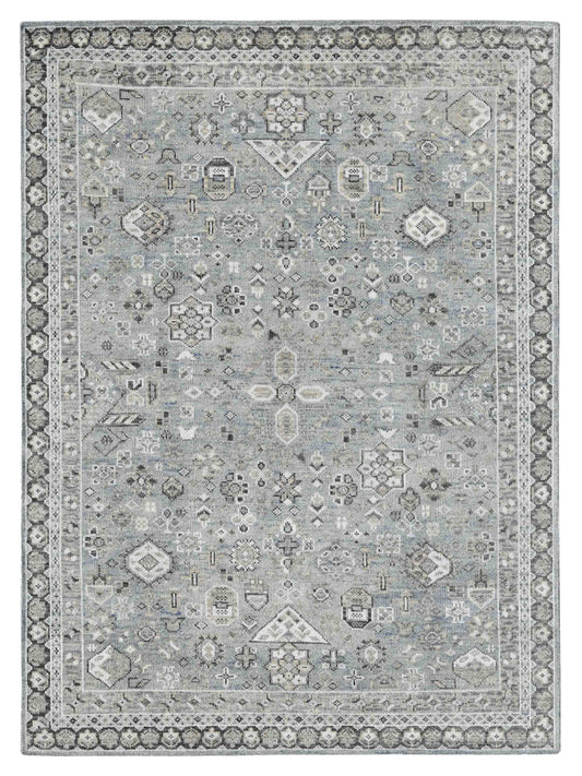 Limited DERBY DE-153 SKY BLUE Traditional Knotted Rug