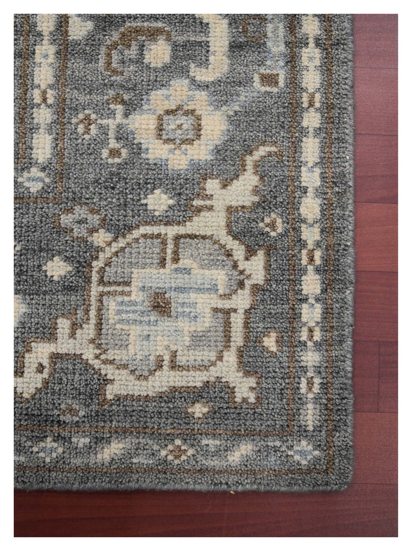 Limited DERBY DE-155 BROWN BEIGE Traditional Knotted Rug