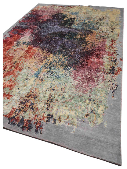 Artisan Dakota  Grey Multi Transitional Knotted Rug