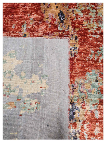 Artisan Dakota  Grey Multi Transitional Knotted Rug