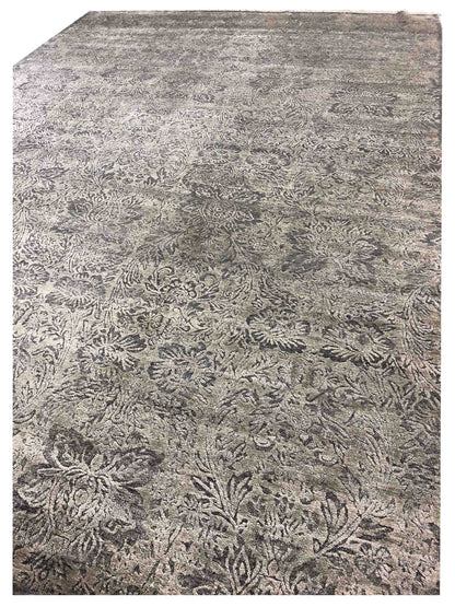 Artisan Dakota Silver Transitional Knotted Rug - Rugs - Artisan - Atlanta Designer Rugs