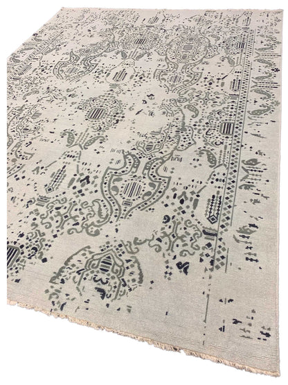 Artisan Uma Beige Sage Transitional Knotted Rug - Rugs - Artisan - Atlanta Designer Rugs