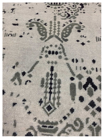 Artisan Uma Beige Sage Transitional Knotted Rug - Rugs - Artisan - Atlanta Designer Rugs