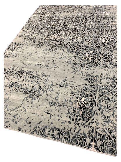 Artisan Mary Grey Contemporary Knotted Rug - Rugs - Artisan - Atlanta Designer Rugs