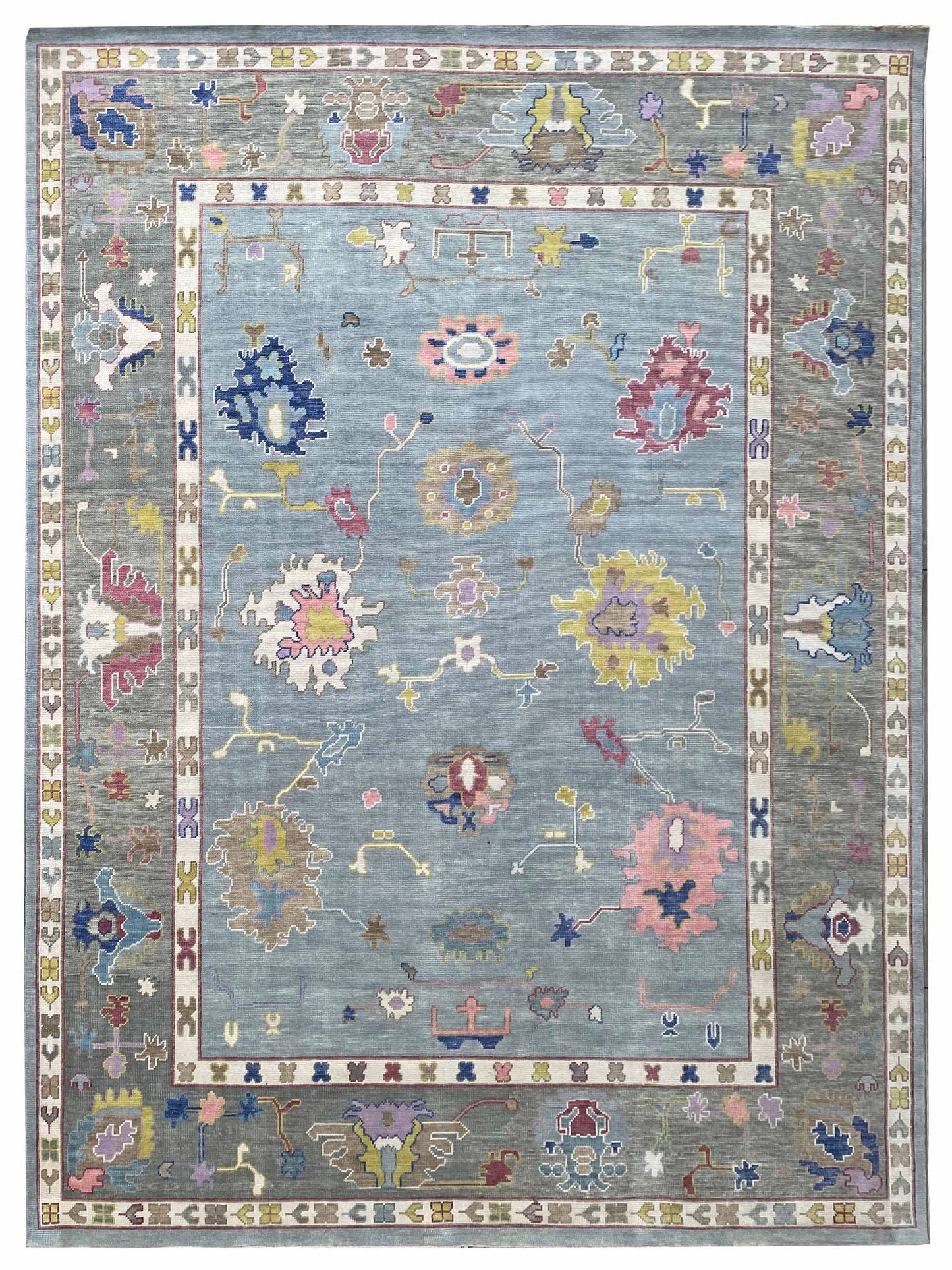 Artisan Blossom FB-541 Lt.Blue Traditional Knotted Rug