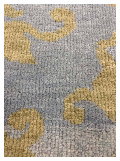 Artisan Emma Sky Gold Transitional Knotted Rug - Rugs - Artisan - Atlanta Designer Rugs